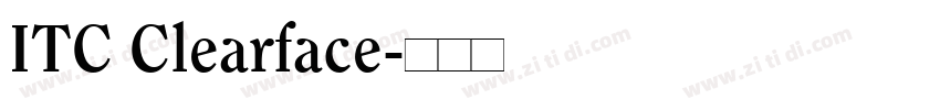 ITC Clearface字体转换